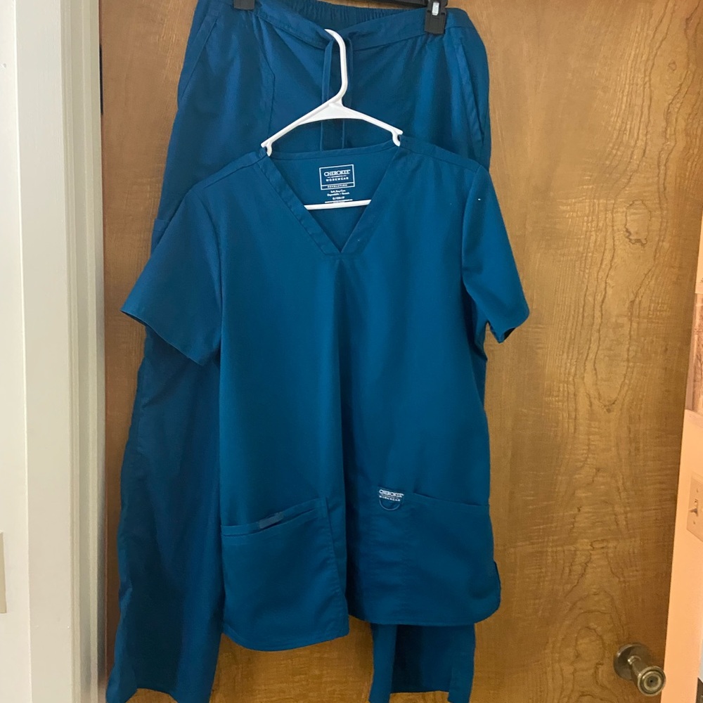 teal cherokee scrubs